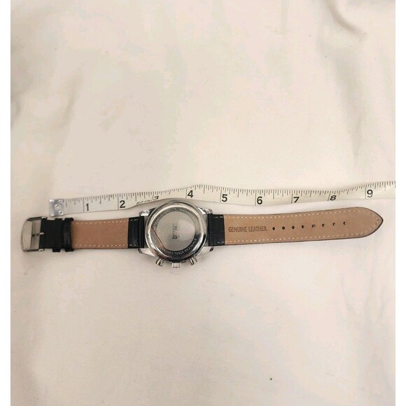 Badgley Mischka New York Mens Watch w/ Leather Strap